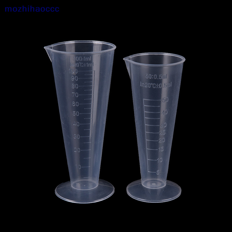 [mozh ] 50ml 100ml ถ ้ วยใสขนาดถ ้ วยตวงพลาสติกเครื ่ องมือวัดใหม ่ [TH ]