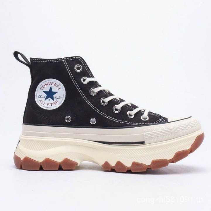 Converse All Star 100 timowave ox high-top black shoes ( สีแดง )