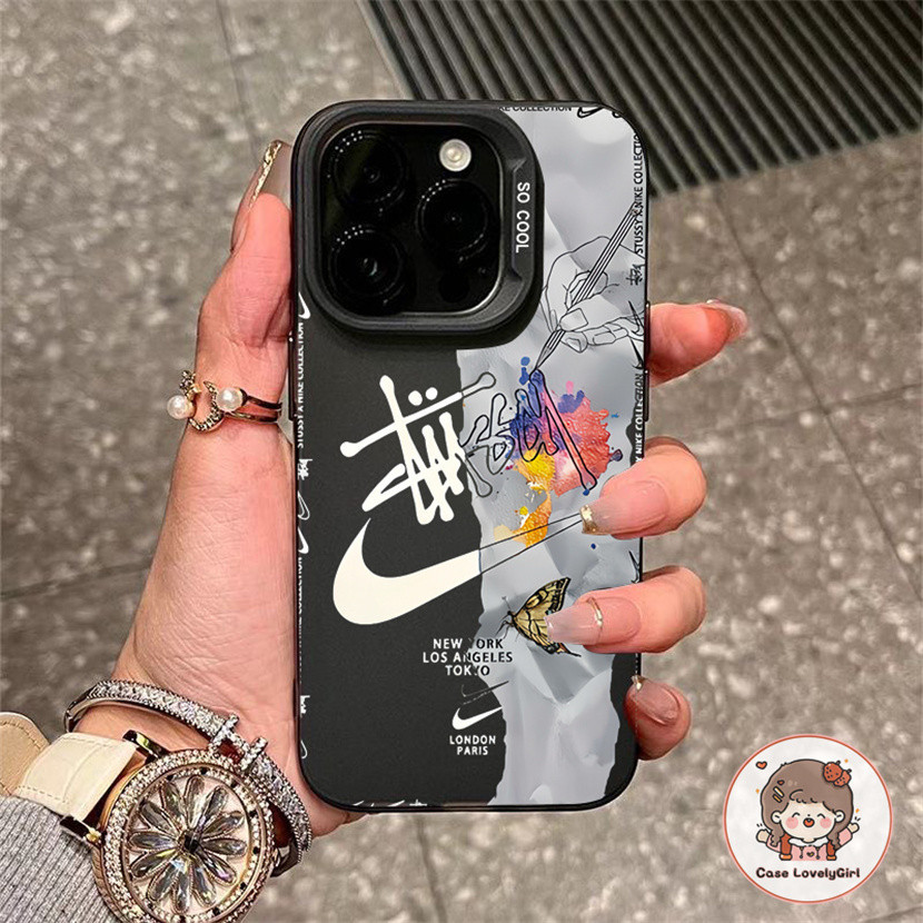 ภาพวาดน้ํามันศิลปะแบรนด์แฟชั่น เคส Samsung A15 A54 A53 A52 A34 A50 A05 A05s A12 A13 A14 A23 A04 A03s A51 A21s A11 A10s