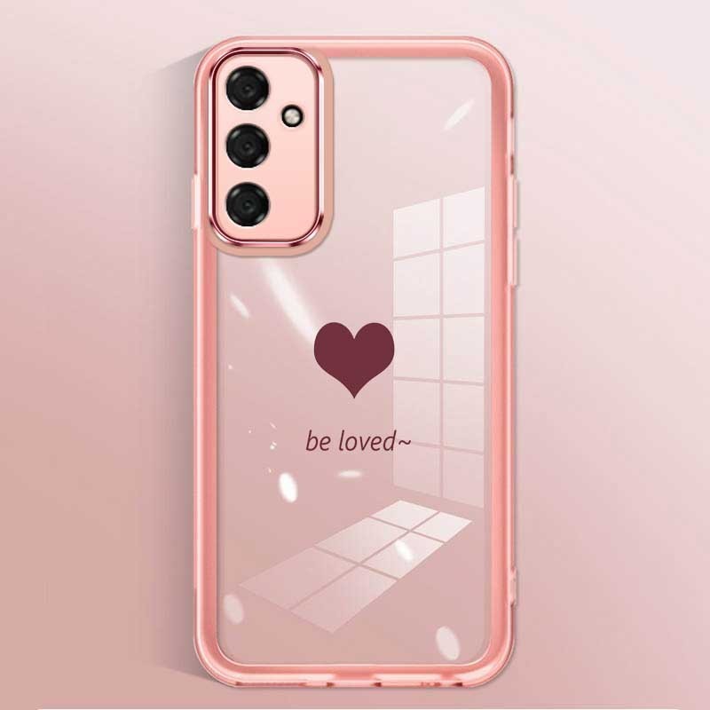 Samsung Galaxy A55 A35 A25 A15 5G A05 A05s ตัวป้องกันกล้องโปร่งใส Candy Love Heart เคสซิลิคอนอ่อนการ์ตูนเคสโทรศัพท์ฝาครอบ