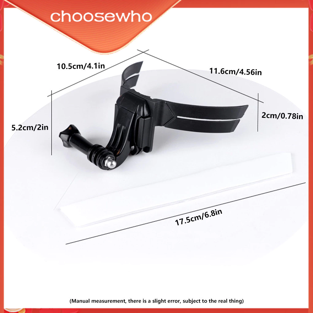 【Choo 】หมวกกันน ็ อคมอเตอร ์ ไซค ์ กาวติดกล ้ องมอเตอร ์ ไซด ์ หมวกคางวงเล ็ บเต ็ มหน ้ าถอดได ้ รองรับผู ้ ถือเปลี ่ ยนสําหรับ GoPro thumbnail 4