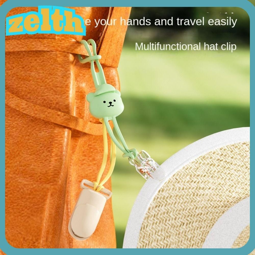 Zelth Hat Clip, Anti-lost Silicone Backpack Hook, ทนทานการ ์ ตูนแบบพกพาหมวกเก ็ บคลิป