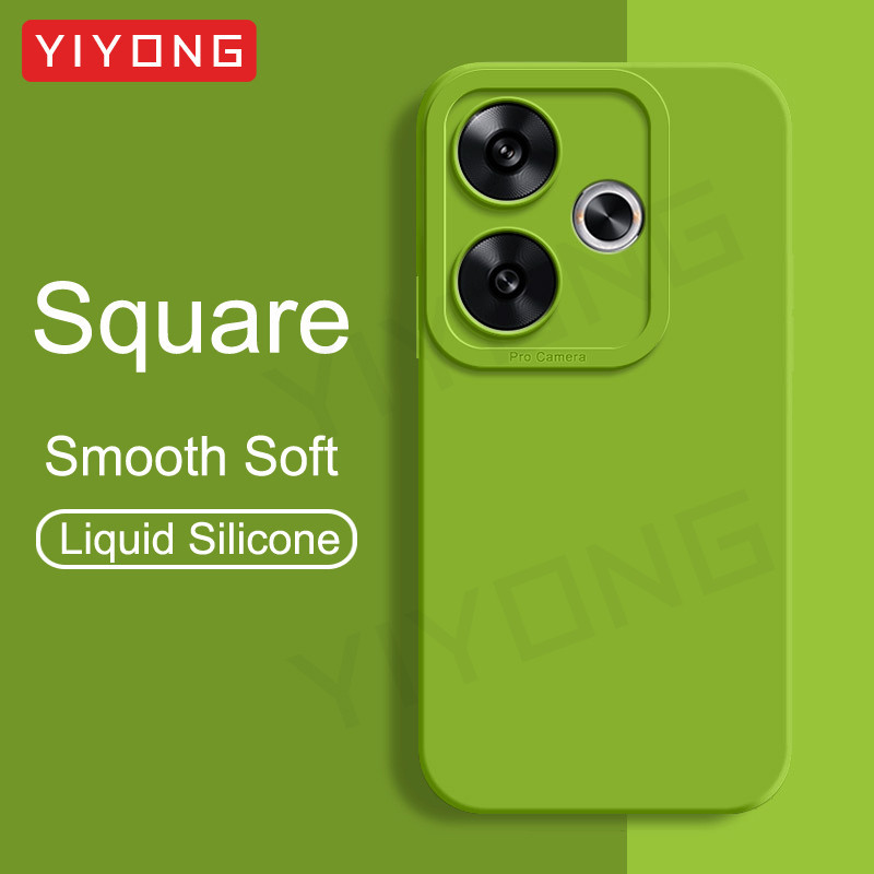 สําหรับ PocoF6 กรณี YIYONG Original ซิลิโคนเหลวสําหรับ Xiaomi POCO F6 F5 Pro Xiomi Pocophone F4 PocoF4 GT PocoF5 เคสโทรศัพท์