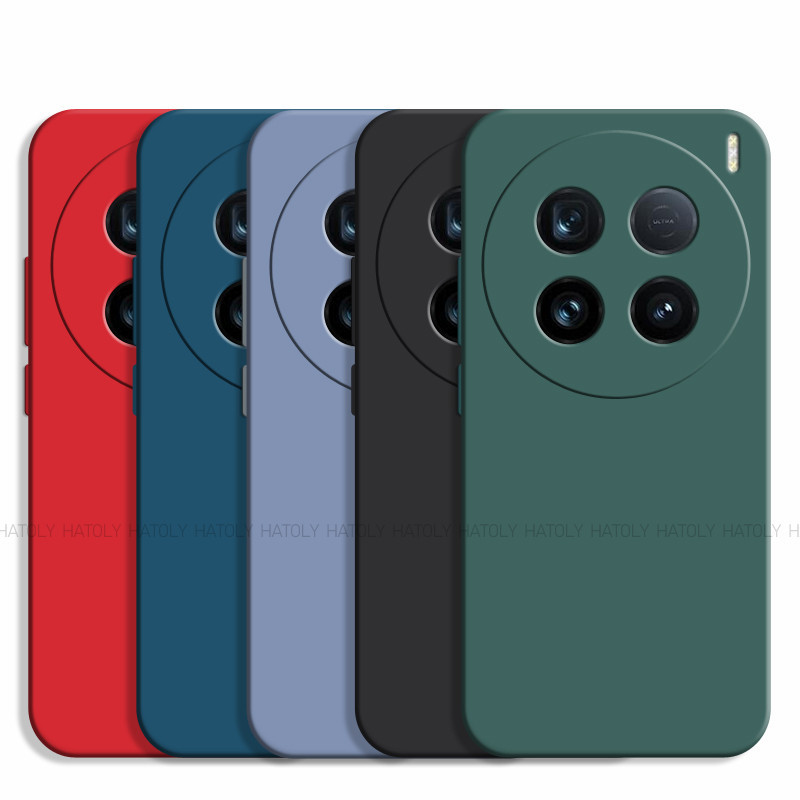 สําหรับ Vivo X100 Ultra เคสซิลิโคนเหลว Vivo X100Ultra Matte Cover กันกระแทกกล้องป้องกันโทรศัพท์ฝาหลังสําหรับ Vivo X100 Ultra X100S Pro X 100