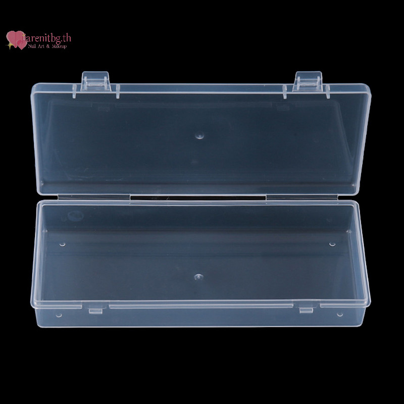 Renbg กล่องพลาสติกใสสี่เหลี่ยมโปร่งแสงกล่องบรรจุจัดเก็บกันฝุ่นทนทานภาชนะเครื่องประดับ TH