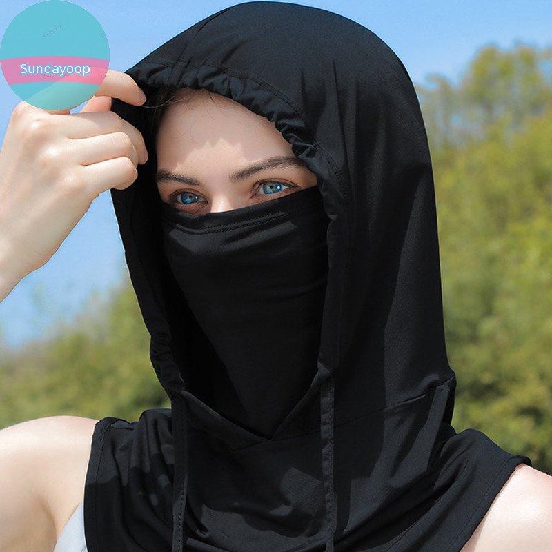 Sund หมวกฤดูร้อนสําหรับผู้หญิงกลางแจ้ง Anti UV ขี่จักรยานหมวกชายหาดหญิง Floppy พับสุภาพสตรีหมวก Sunhat ผ้าไหมน้ําแข็งหน้าปก TH