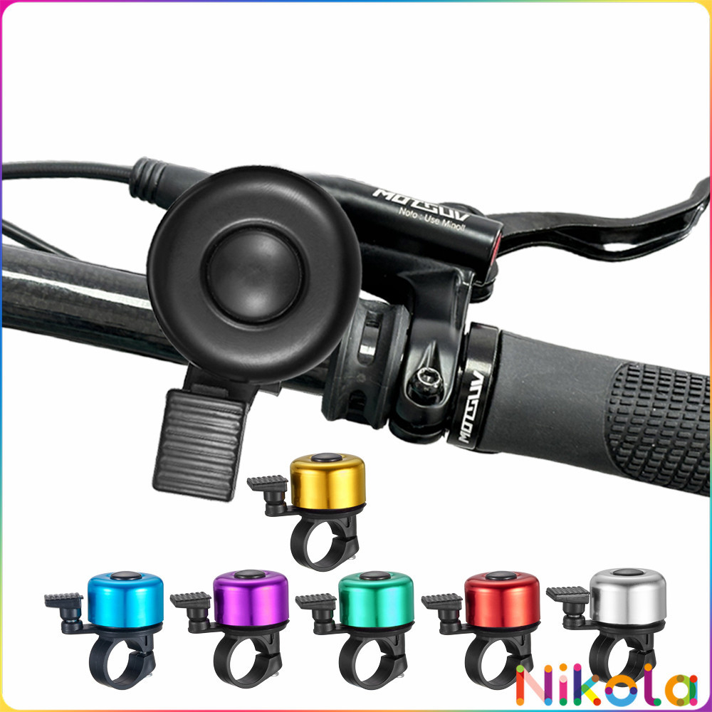 Nikola กริ่งอลูมิเนียมอัลลอย สำหรับติดแฮนด์จักรยาน ขนาดเล็กแบบใช้ดีดกระทบให้มีเสียง Bicycle bell - รูปที่ 6