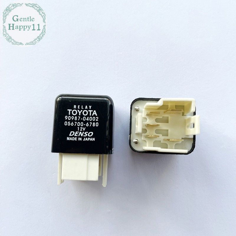 Gentlehappy 1 ชิ้น Toyota Automotive Relay ยี่ห้อ-ใหม่ Original Relay 90987-04002 056700-6780 12v 4Pins ของแท้พัดลมเติมน้ํารถยนต์รีเลย์ TH