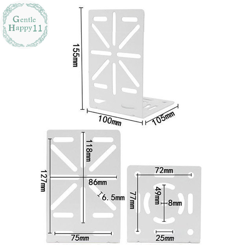 Gentlehappy การตรวจสอบกล้องวงจรปิด PTZ กล้องโดมอะแดปเตอร์เสริม Mount Extension สนับสนุน L รูปร่าง 90 องศามุมขวาแผ่นเหล็ก TH