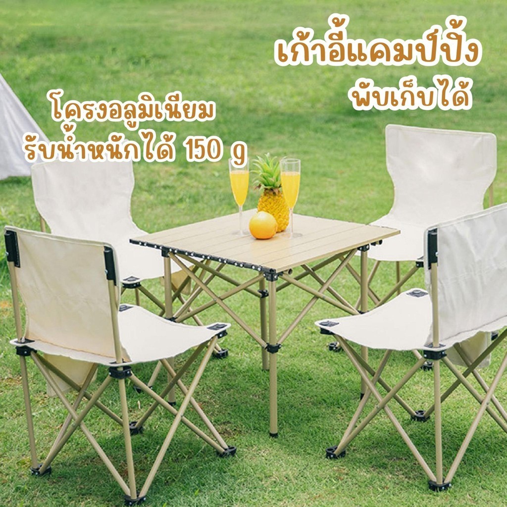 เก้าอี้ปิกนิก เก้าอี้สนาม แบบพับได้ น้ําหนักเบาพิเศษ แบบพกพา สําหรับตั้งแคมป์กลางแจ้ง Camping