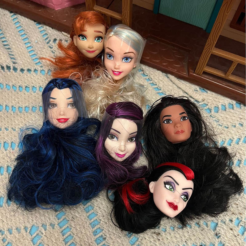 30 ซม.สาวตุ ๊ กตาหัวอุปกรณ ์ เสริม Original หัวสาว Diy แต ่ งตัวของเล ่ น