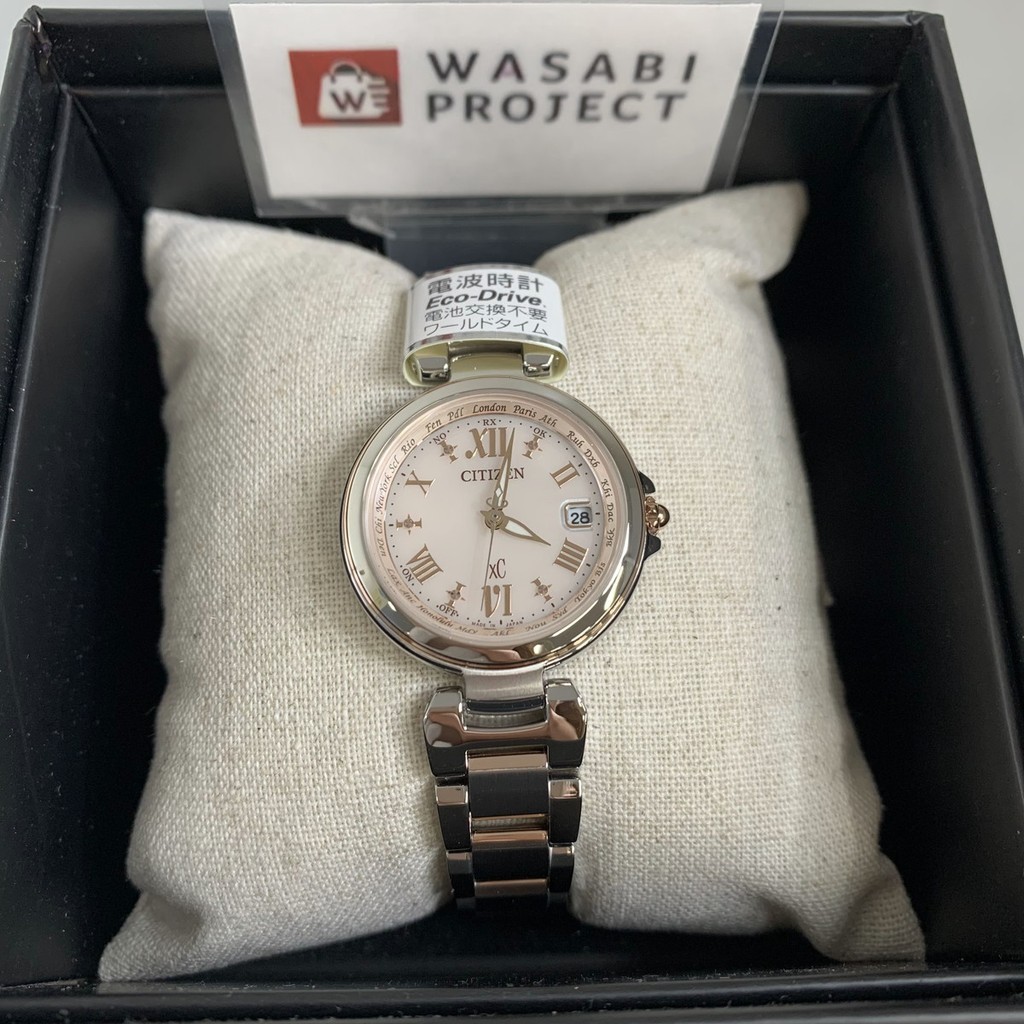 [Authentic★Direct from Japan] CITIZEN EC1034-59W Unused xC Eco Drive Sapphire glass Pink SS Women Wrist watch นาฬิกาข้อมือ