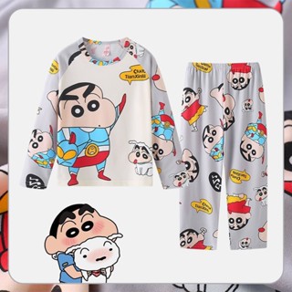 ชุดนอนแขนยาว แฟชั่นฤดูใบไม้ผลิ และฤดูใบไม้ร่วง สําหรับเด็กอา…