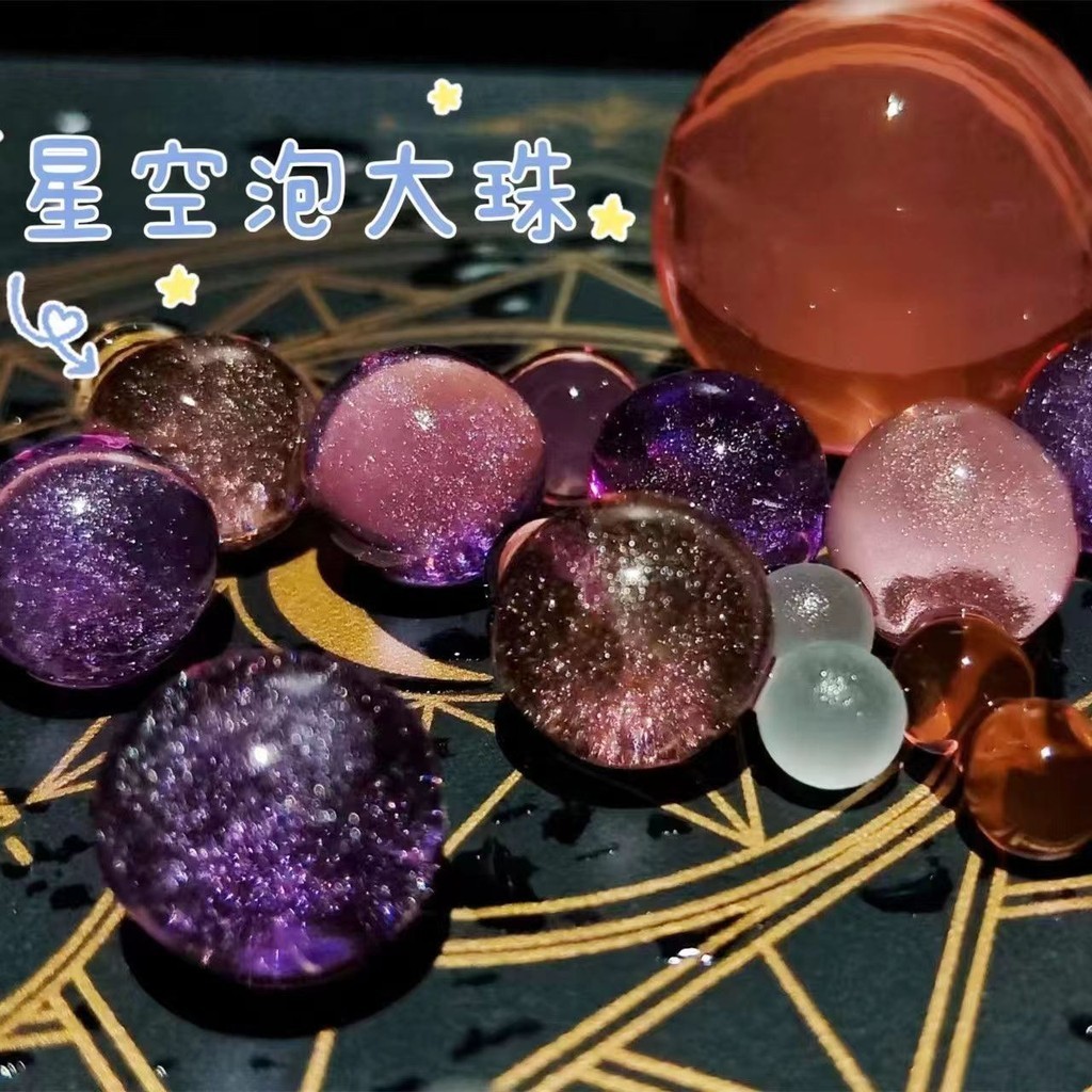 ขนาดใหญ่ Water Baby Lucky Crystal Ball ปลอดสารพิษ Water Elf สี Luminous Bubble Big Bead Pink Water Baby ♛6.11