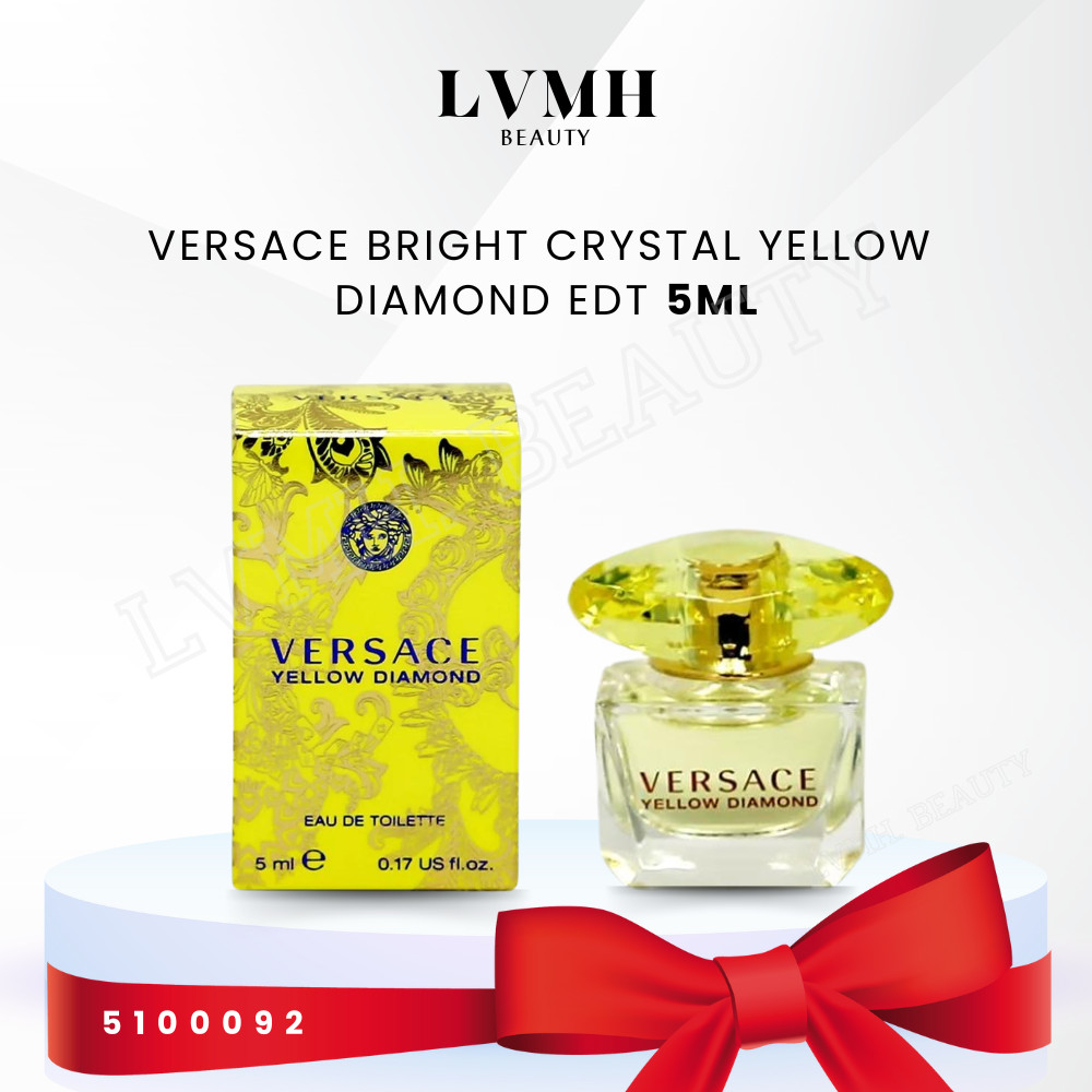 [SKU5100092] Versace Bright Crystal Yellow Diamond EDT 5ml พร้อมกล่อง Perfume Miniature ของแท้ 100%