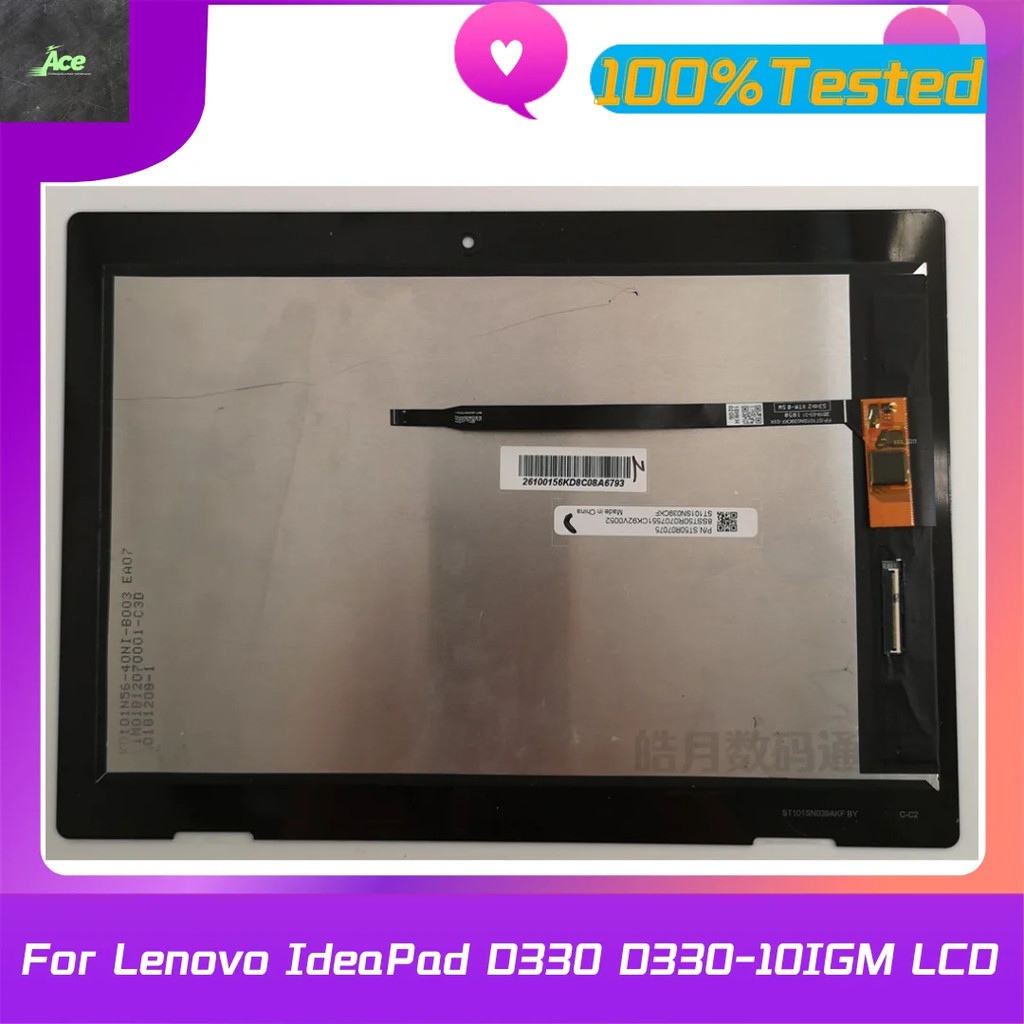 10.1 "สําหรับLenovo IdeaPad D330 N5000 N4000 D330-10IGM 81H3009BSA Touch Screen DigitizerจอแสดงผลLCD