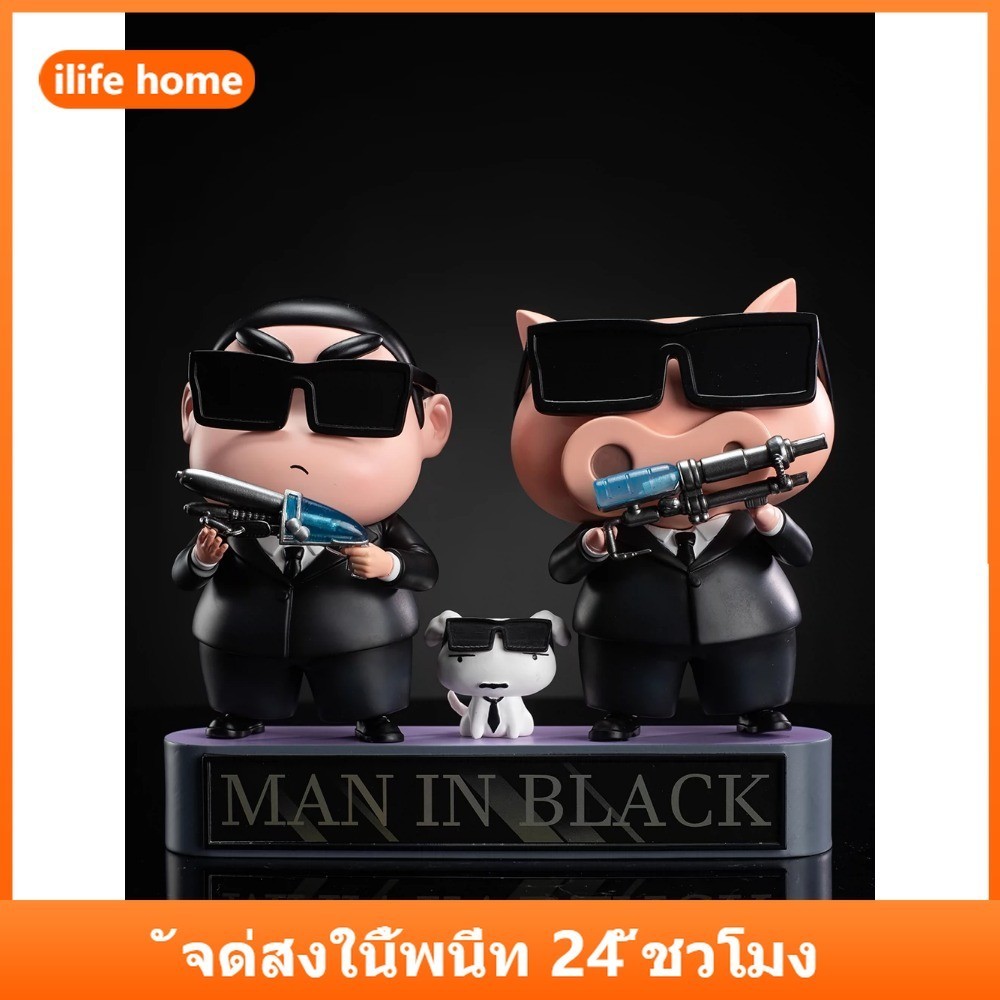 Leon Crayon Shin chan คอสเพลย์ Killer Buriburizaemon อะนิเมะรูป COD สต็อกรูปตุ๊กตาของเล่นสําหรับของขวัญเด็กคอลเลกชันเครื่องประดับรถบ้านเค้กตกแต่ง