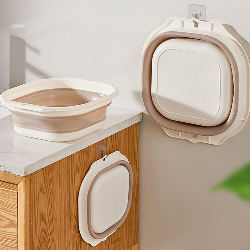 จูเจียเจีย Multi-scene ใช้อ่างล้างหน้าแบบพับได้ทนต่ออุณหภูมิสูงไม่มีกลิ่นความจุรับน้ําหนักที่แข็งแกร่ง