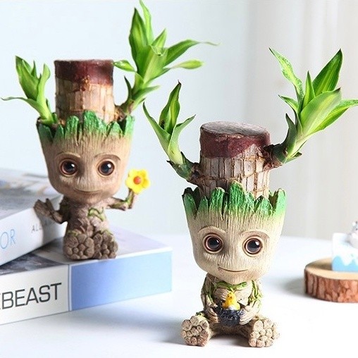 กระถาง พร้อมส่ง เบบี้กรูท 15 cm groot pot model figure