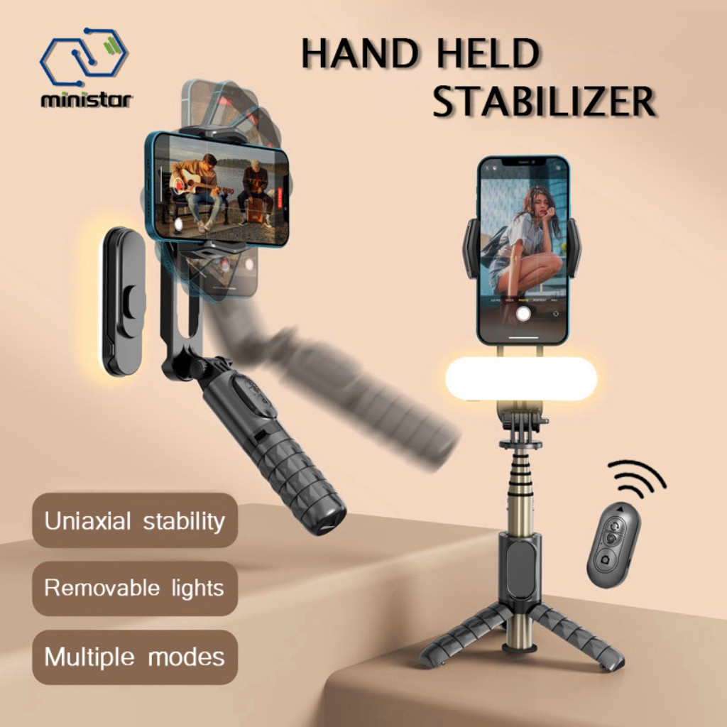 2024 อัพเกรด Q09 GIMBAL STABILIZER โทรศัพท์มือถือ Stabilizer Anti shake มือถือ PTZ ถ่ายวิดีโอ