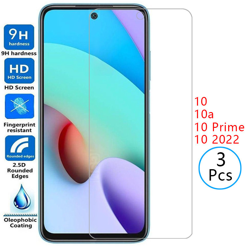 กระจกนิรภัยป้องกันสําหรับ xiaomi redmi 10 prime 2022 10a ป้องกันหน้าจอบน redmi10 5g 10prime a10 ฟิล์
