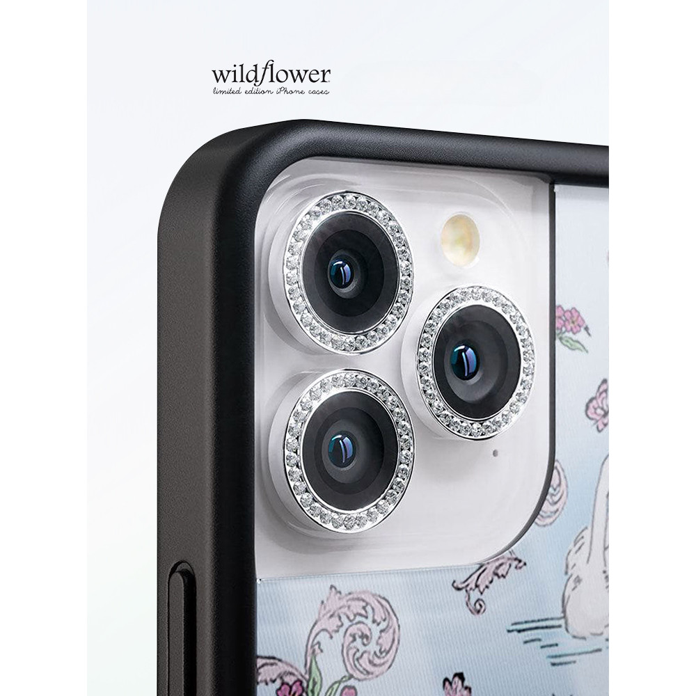 ดอกไม้ป่าเพชรโทรศัพท์ป้องกันเลนส์สําหรับ ไอโฟน 13 14 15 16 มือโปร สูงสุด 14 15 16 บวก สติกเกอร์ ก ขยะ กล้องเลนส์ป้องกันฟิล์ม