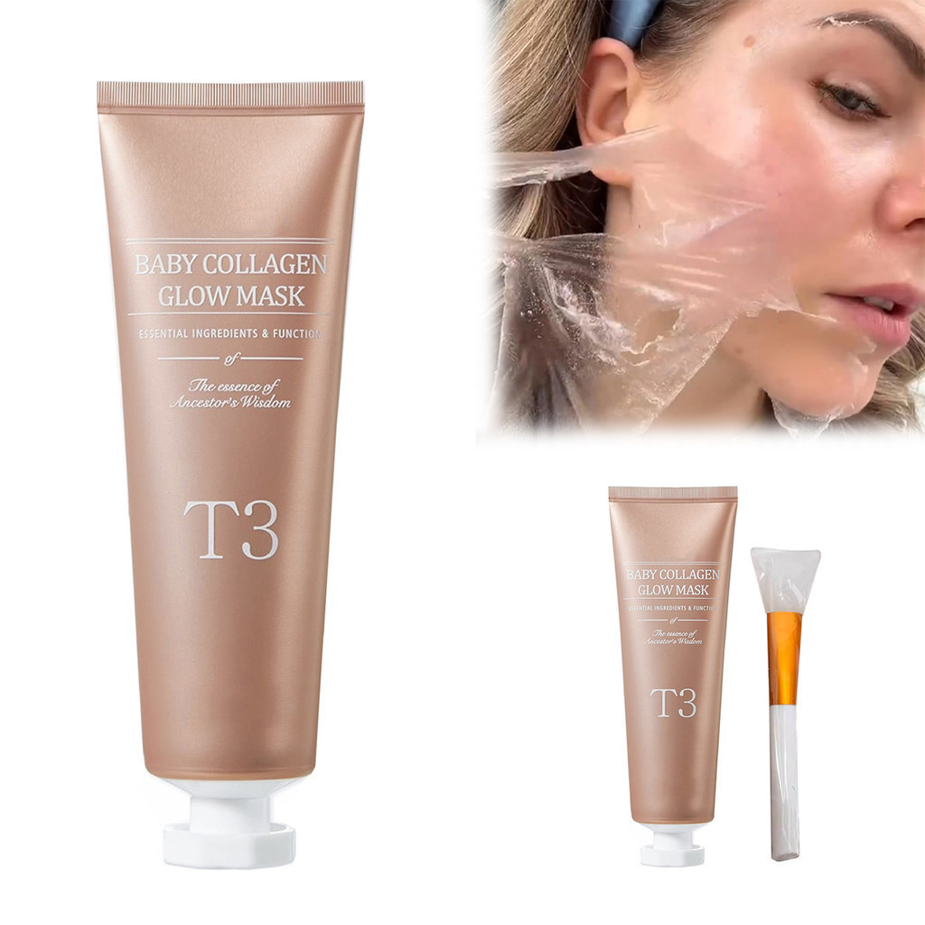 T3 Collagen Mask, T3 Baby Collagen Glow Mask, T3 Collagen Peel Off Mask, T3 Collagen Face Mask, Anti-Wrinkle Anti-Aging Firming Lifting Glowy Skin