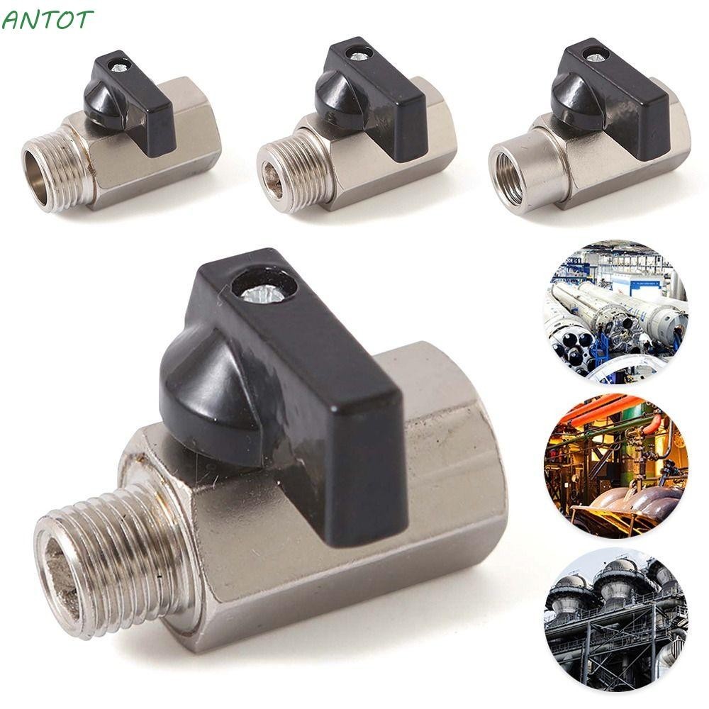 มากมาย 1ชิ้นบอลวาล์ว,1/8" 1/4 "3/8" 1/2 "เกลียว บีเอสพี ชายกับหญิงเครื่องอัดอากาศวาล์ว,ทนทานน้ําก๊าซน้ํามันเหล็กคาร์บอนมินิปิดวาล์ว