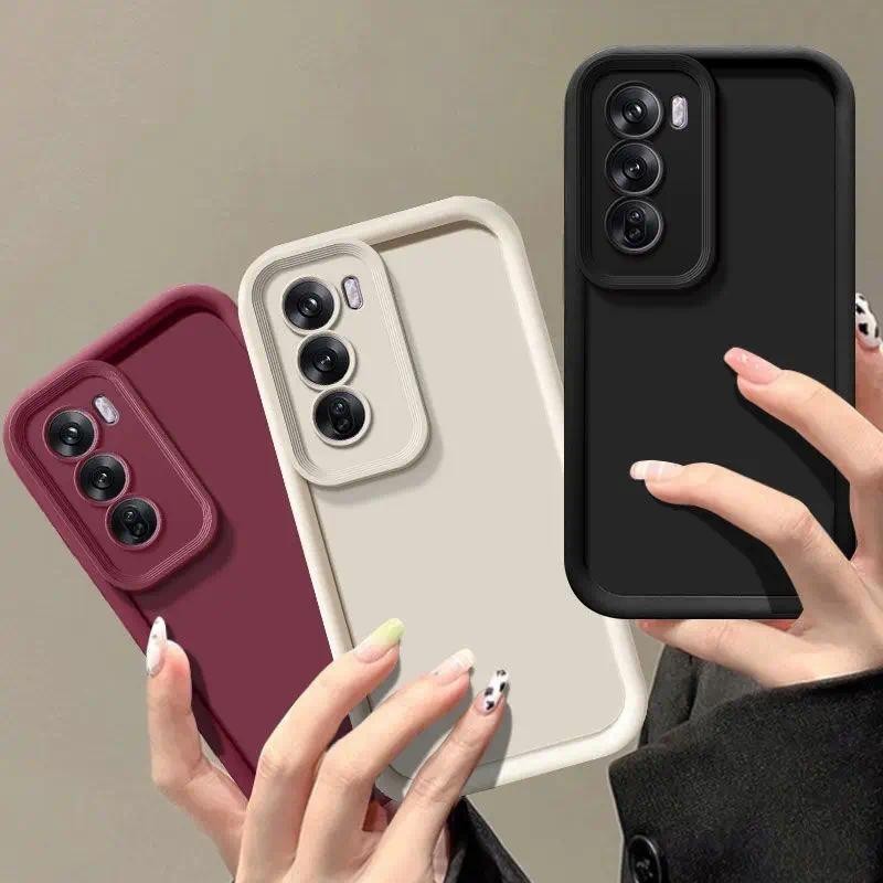 เคสนิ่มกันกระแทกซิลิโคนด้านสําหรับ OPPO Reno 12 Pro 12F 5G