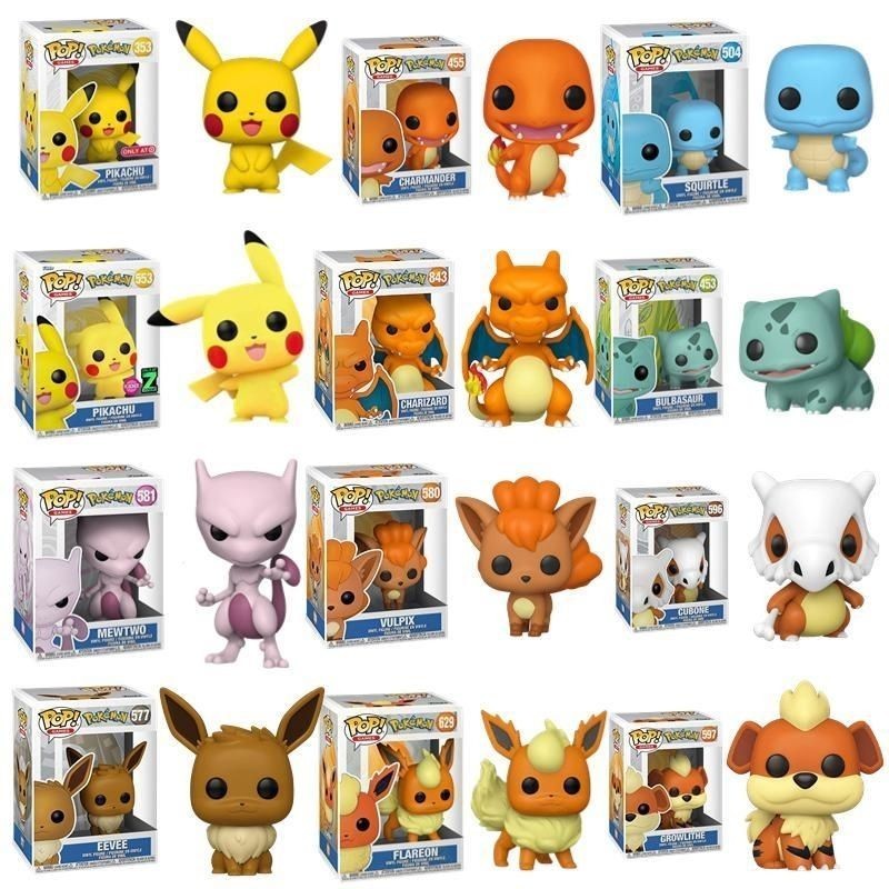 Funko pop Pokémon Pikachu Little Fire Dragon Frog Seed Eevee Fast Dragon Doll