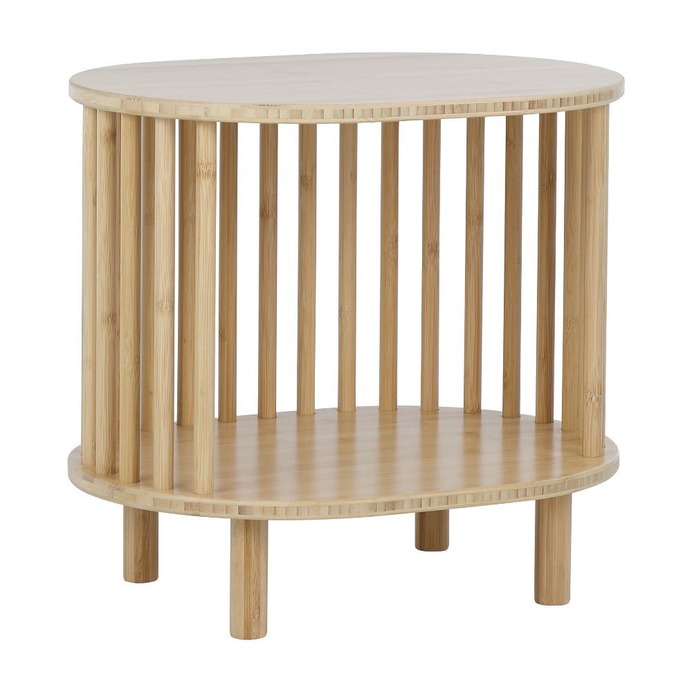 HomeHuk โต๊ะข้าง รุ่นรอยน์ ขนาด 46 x 35 x 42 ซม. - สีธรรมชาติ