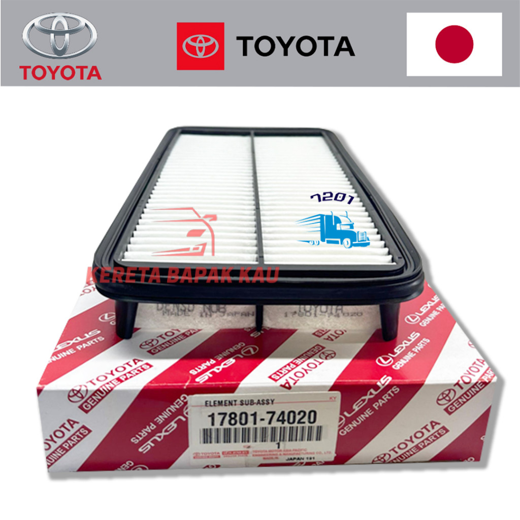 TOYOTA 17801-74020 AIR FILTER TOYOTA RAV 4 COROLLA T18 Hatchback CAMRY TOYOTA AIR FILTER (ใหม่)