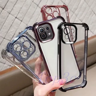 เคส Xiaomi 11 lite 5G NE เคสโทรศัพท์ใสป้องกันการตกสี่มุม SJDK