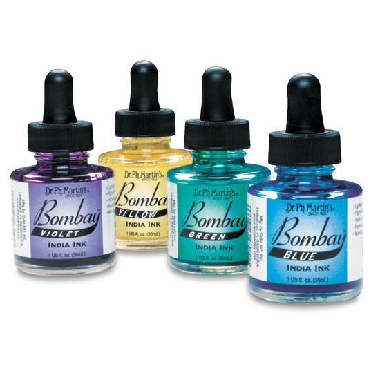 ดร. พ.ศ. Martins BOMBAY WATERPROOF INDIA INK -1oz