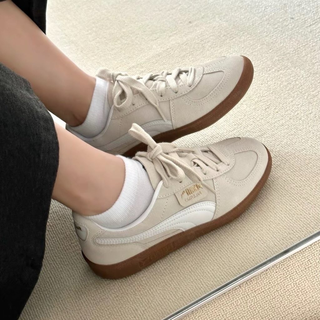 ✅แท้💯% - สินค้าพร้อมส่ง* สีขายดี‼ รองเท้าผู้ชายและผู้หญิง PUMA Palermo OG White/Black（396464-01/396463-11/399341-02）