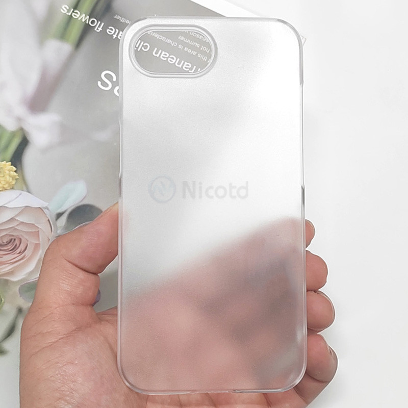 เคสโทรศัพท์เคลือบพลาสติกแข็งบางเฉียบสําหรับ iPhone 16e