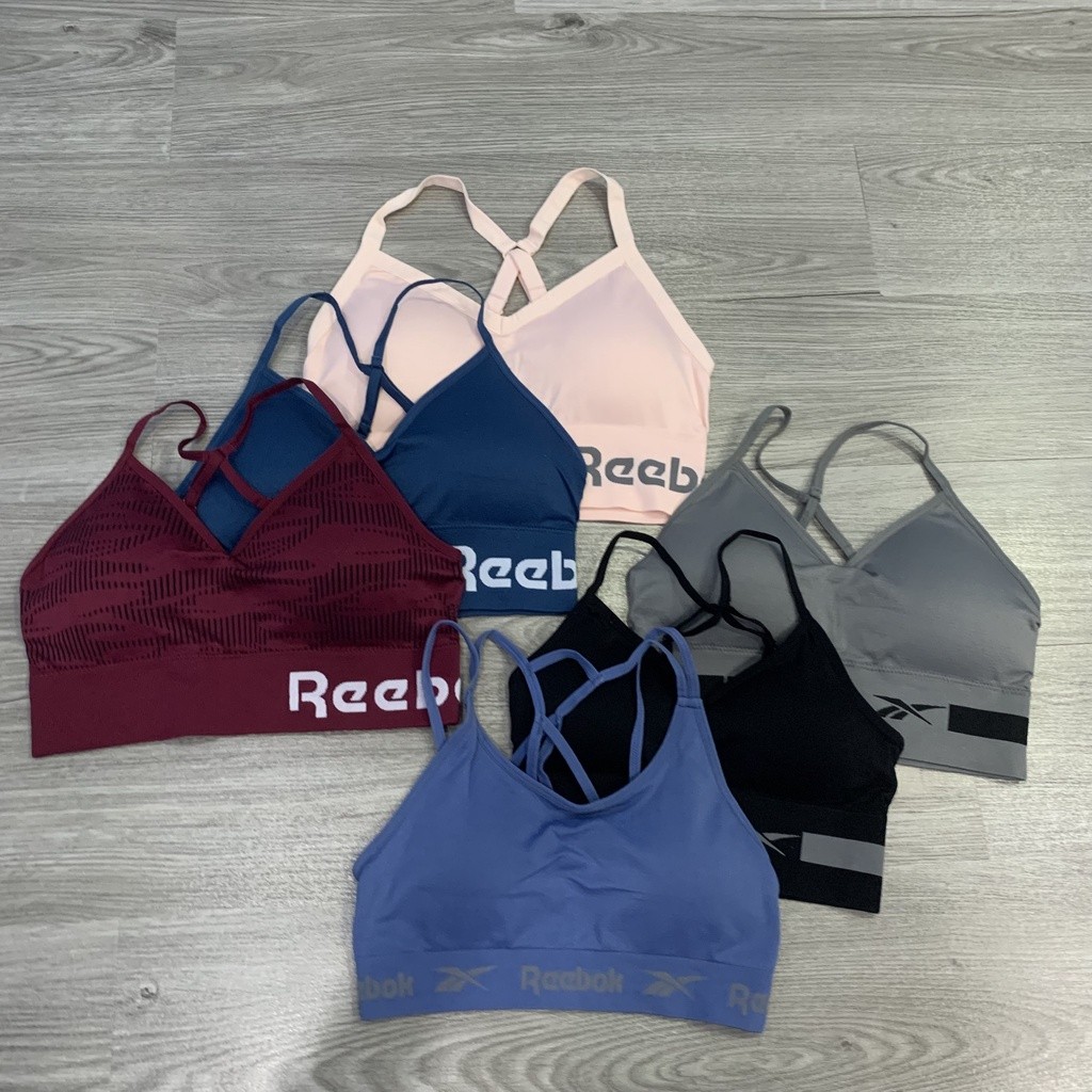 RB02 Gym Yoga Sports Bra Ex-Export ของแท้ ผ้าถักยืดหยุ่นอย่างดี