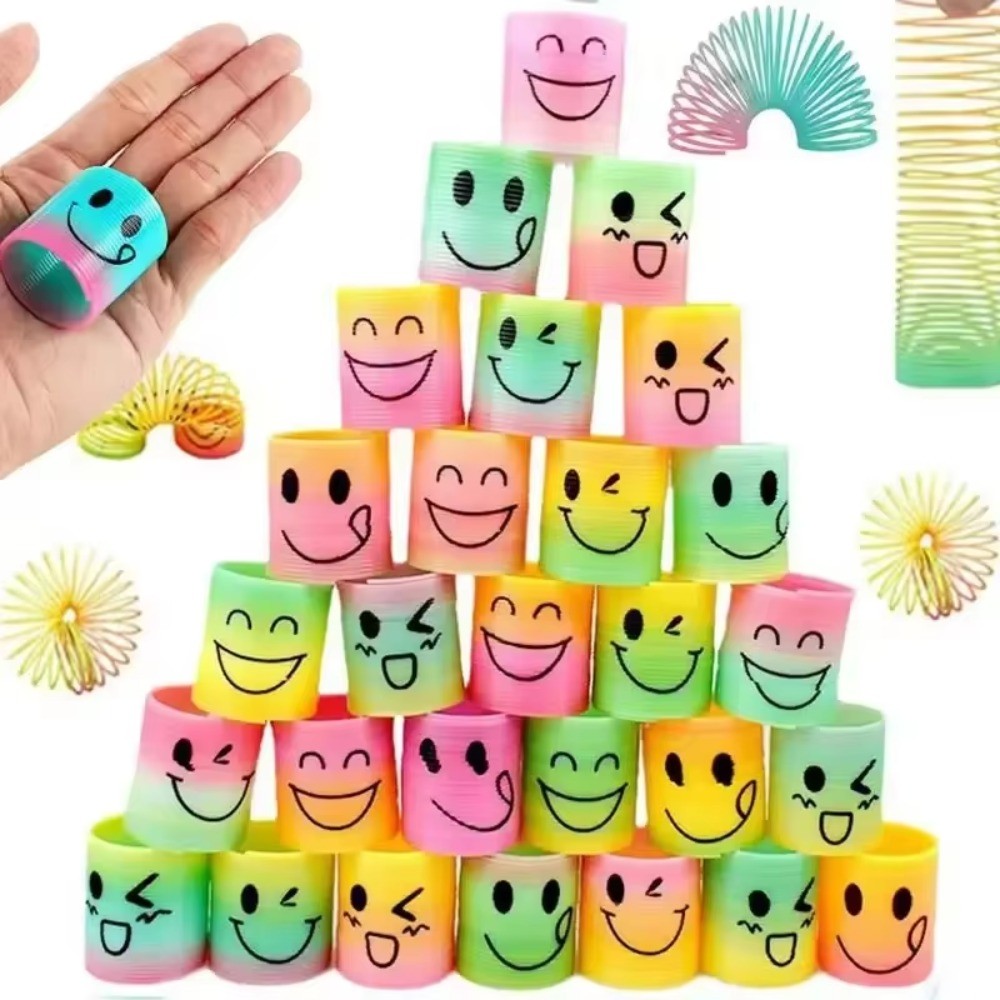 12 ชิ้น Mini Rainbow Magic Springs ของเล่นเด็กวันเกิดโปรดปรานแจกของขวัญของที่ระลึกโรงเรียนอนุบาล Guest Pinata ฟิลเลอร์