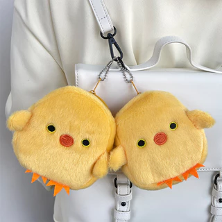 กระเป๋าใส่เหรียญตุ๊กตาไก่น้อยสีเหลืองน่ารักสร้างสรรค์กระเป๋าเก็บแบบพกพา SP111