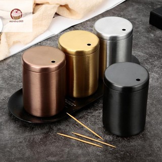 Myoloy สแตนเลสผู้ถือไม้จิ้มฟัน Creative Home ไม้จิ้มฟันคอนเท…