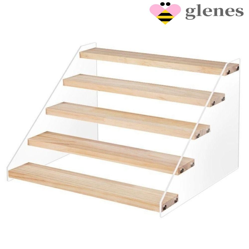 เกลเนส อะคริลิคจัดเก็บชั้นวางจอแสดงผล,บันไดประเภทโปร่งใสตุ๊กตาตัวเลขรุ่นชั้นวาง,เล็บชั้นเก็บที่ถอดออกได้น้ําหอม2/3/4/5ชั้นผู้ถือเครื่องสําอางตุ