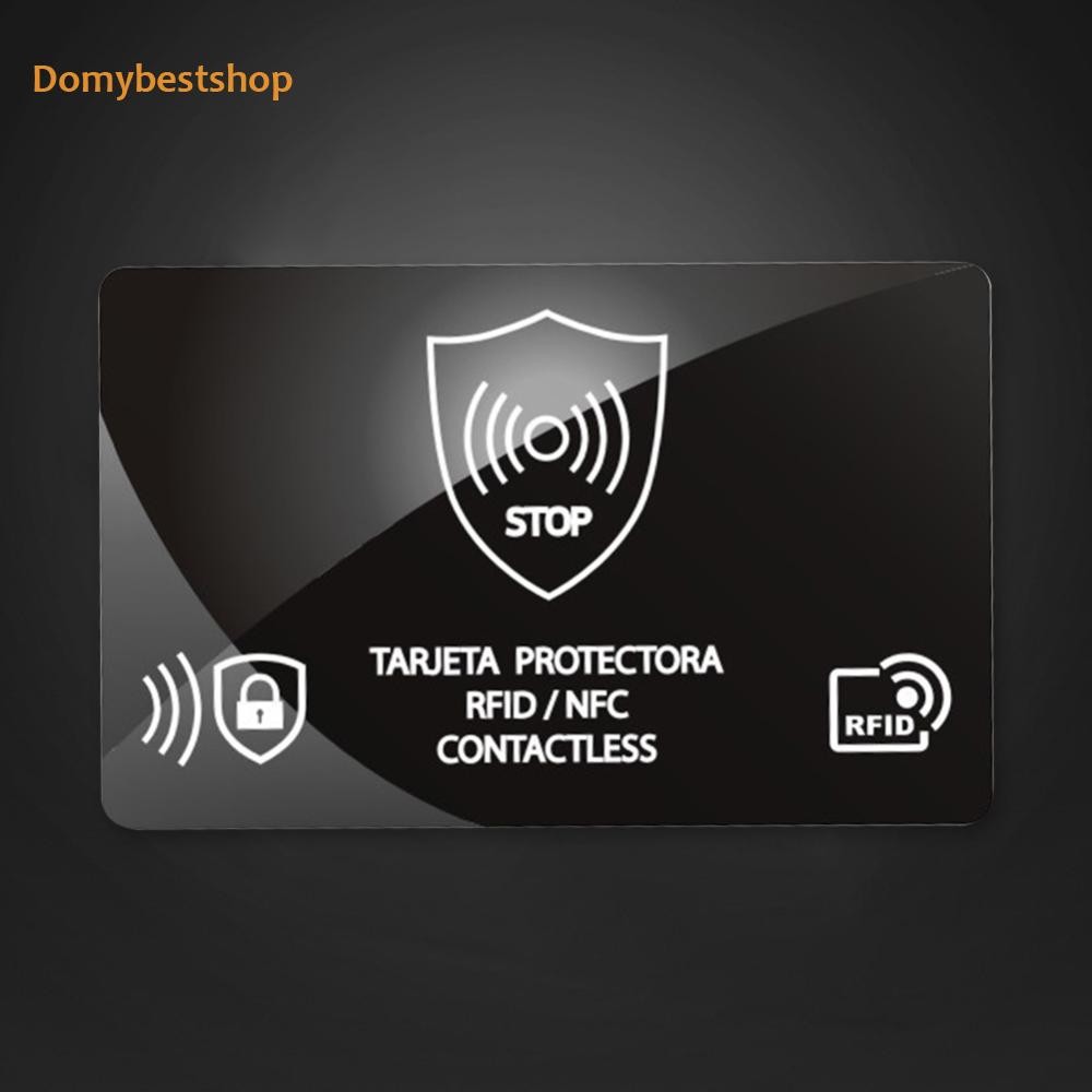 5 ชิ้น RFID Blocking Card RFID Card Blocker แบบพกพาบัตรเครดิต Protector Blocker [Domybestshop.th]