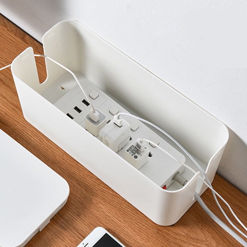 ซ็อกเก็ตซ็อกเก็ตกล่องเก็บรางปลั๊กไฟสายไฟสายเคเบิลข้อมูลที่ชาร์จ ที่เก็บสายไฟ เครื่องมือที่มีประโยชน์ ฮับเดสก์ท็อป - รูปที่ 5