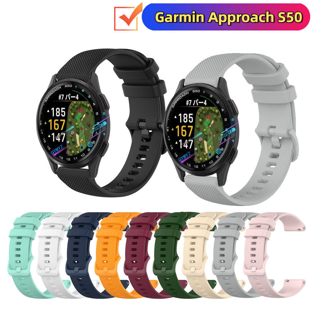 สาย Garmin Approach S50 สายซิลิโคนสําหรับ Garmin Approach S50 สายนาฬิกาอัจฉริยะ สายรัดข้อมือกีฬา