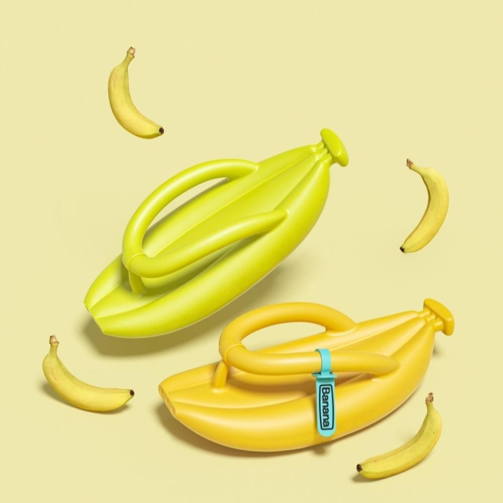LUXELUNGE Banana Flip Flops - รองเท้าแตะEVA สำหรับชายและหญิง ต้านการลื่น สวมใส่ง่ายในหน้าร้อน - รูปที่ 5