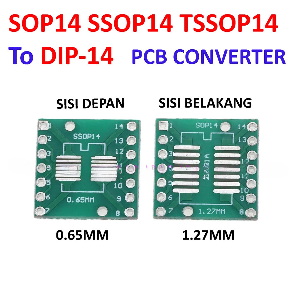 บอร์ด Pcb SMD SOP14 SSOP14 TSSOP14 ถึง DIP14 DIP 14 อะแดปเตอร์แปลง