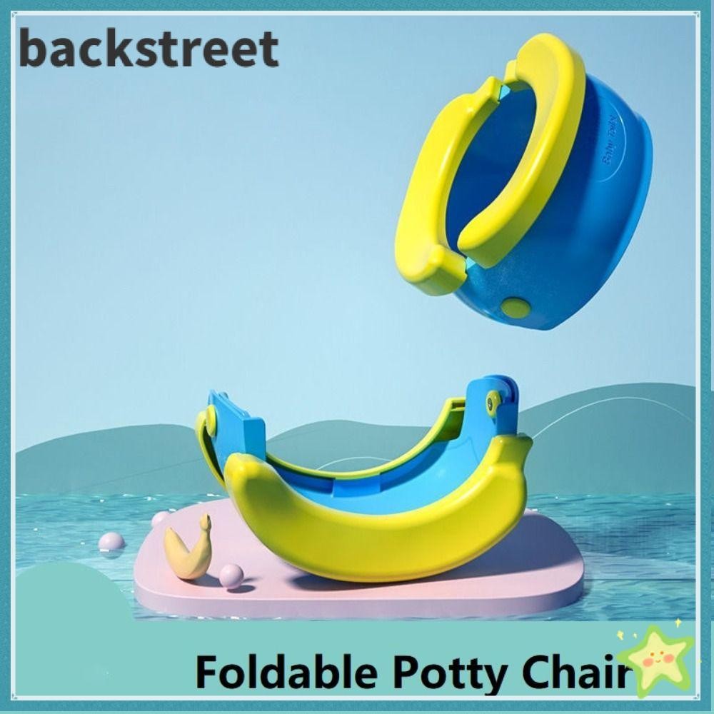 Backstagereat กระโถนเด็ก หม้อเด็กแบบพกพาพับได้ Comfy Child Easy to Clean Training Seat Gift