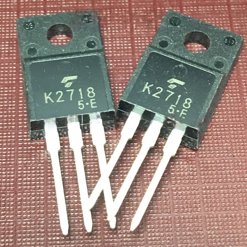 ((1 ชิ้น) ชิ้นส่วนอิเล็กทรอนิกส์ K2718 2SK2718 คลังสินค้าพร้อม TO-220F MOS Field Effect Tube Power T