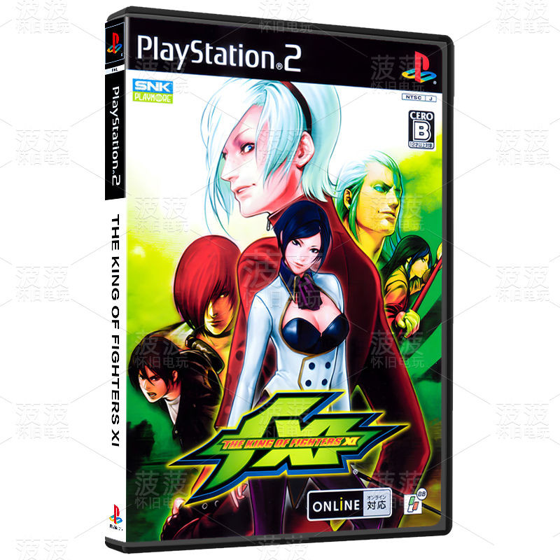 โซนี่ SONY PS2 King of Fighters XI เวอร์ชันภาษาอังกฤษ แผ่นดิสก์พิมพ์สี กล่องเกมคอนโซล แผ่นพิเศษ