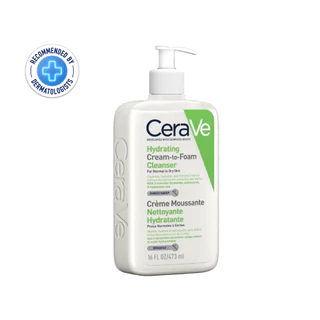 Cerave เซราวี ไฮเดรติ้ง ครีม ทู โฟม คลีนเซอร์ 473 มล. คลีนเซอร์ล้างเครื่องสำอาง